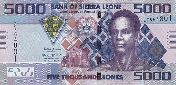 P32 Sierra Leone 5000 Leones Year 2021